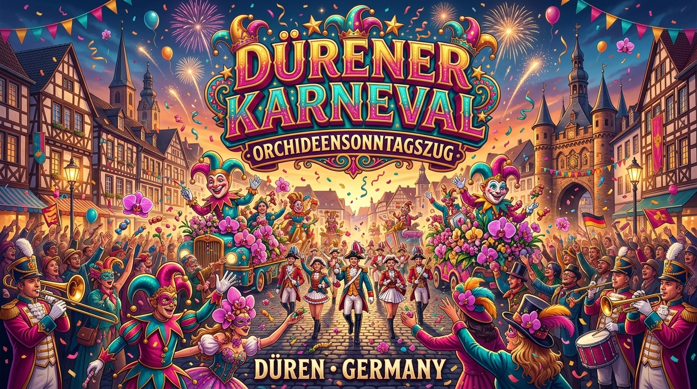 Orchideensonntagszug 2027 – Dürener Karneval in Düren