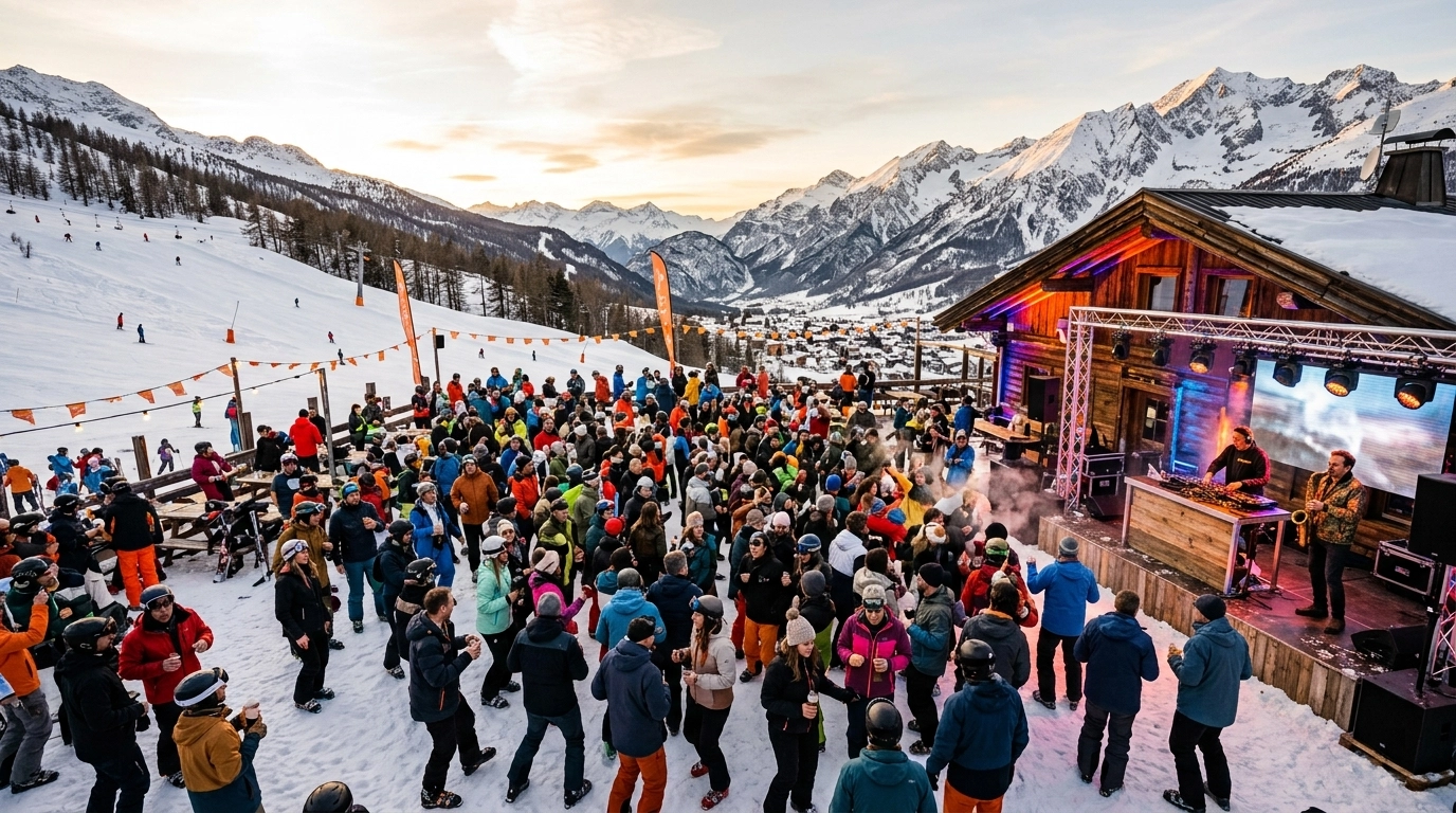 Dutchweek Festival in Sauze d'Oulx (Italien) 2027: Ski, Après-Ski und Wintermusik