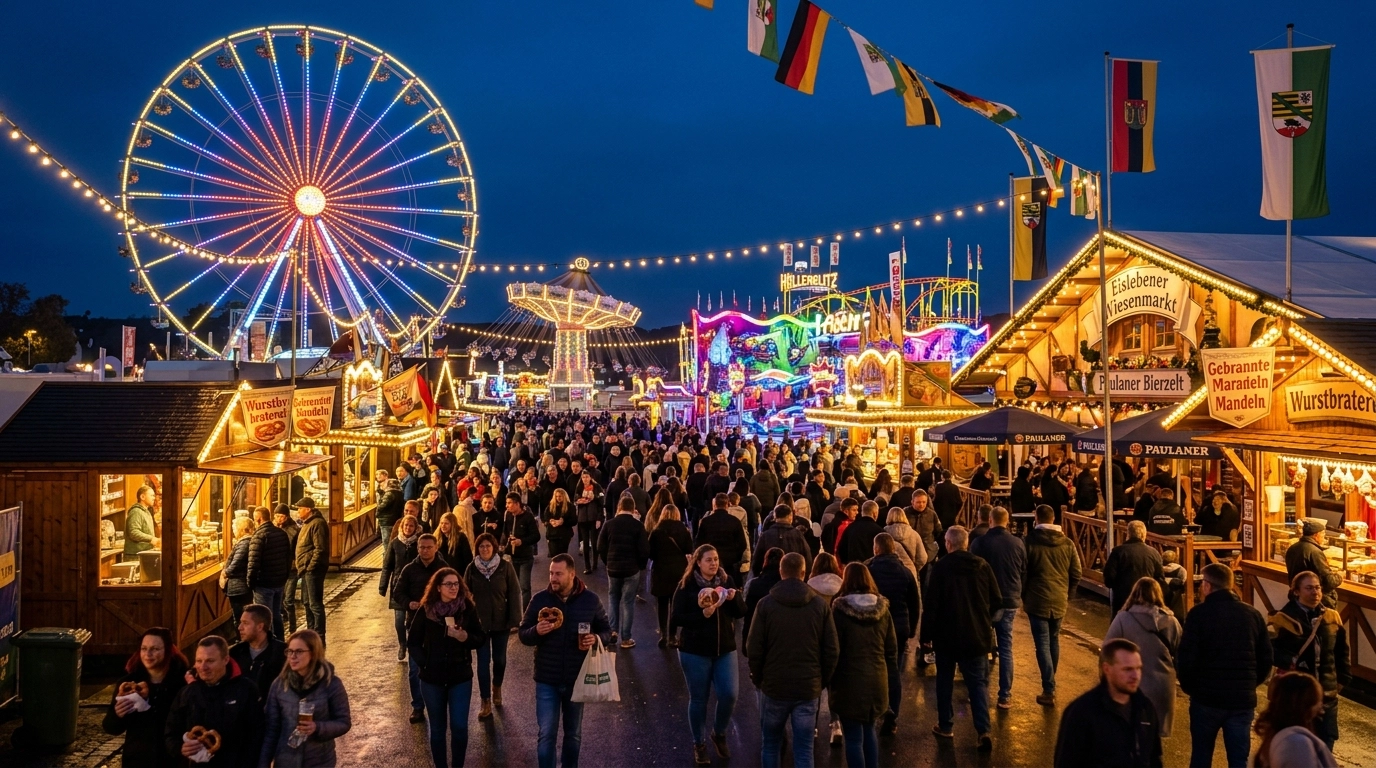 Eisleber Wiesenmarkt 2026 – Größtes Volksfest Mitteldeutschlands in Eisleben