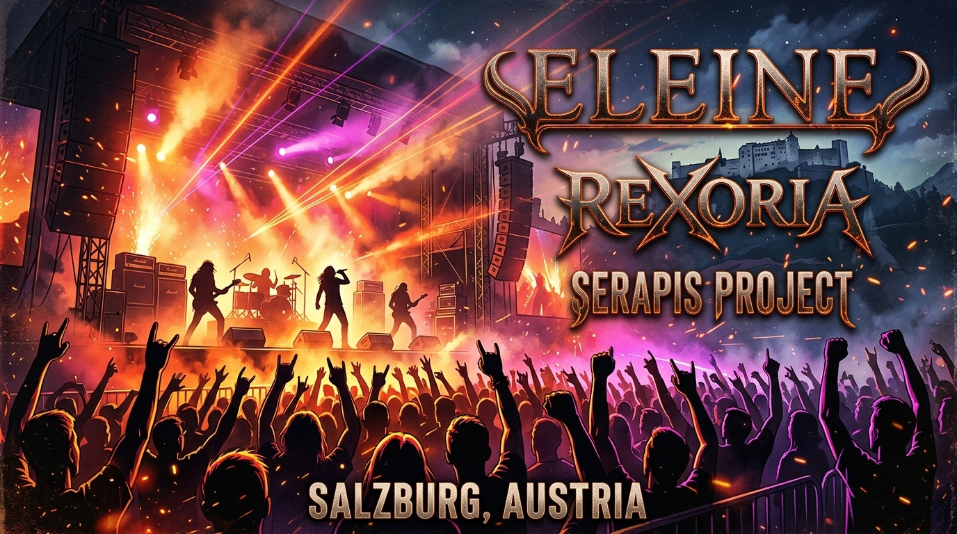 Eleine + Rexoria + Serapis Project 2026: Metal Konzert im Rockhouse Salzburg