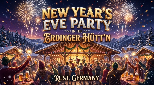 Silvesterparty in der ERDINGER Hütt'n 2026 – Hüttengaudi im Europa-Park