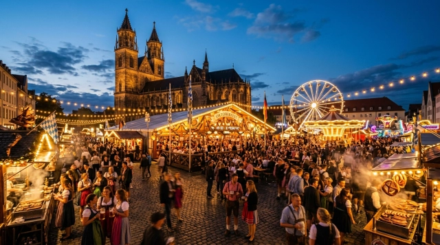 Erfurter Oktoberfest 2026: Bayerisches Volksfest auf dem Domplatz