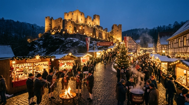 Erlebnis-Weihnachtsmarkt Burg Schwarzenfels 2026 – Weihnachtsmarkt in Sinntal, Hessen