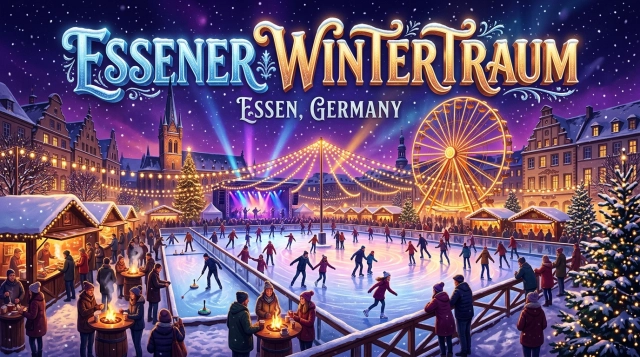 Essener Wintertraum 2027 – Eislaufen & Winterspaß auf dem Kennedyplatz