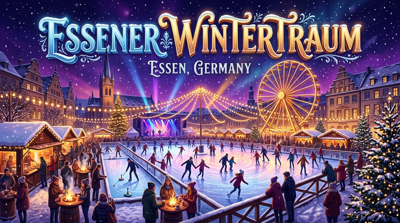 Essener Wintertraum 2027 – Eislaufen & Winterspaß auf dem Kennedyplatz