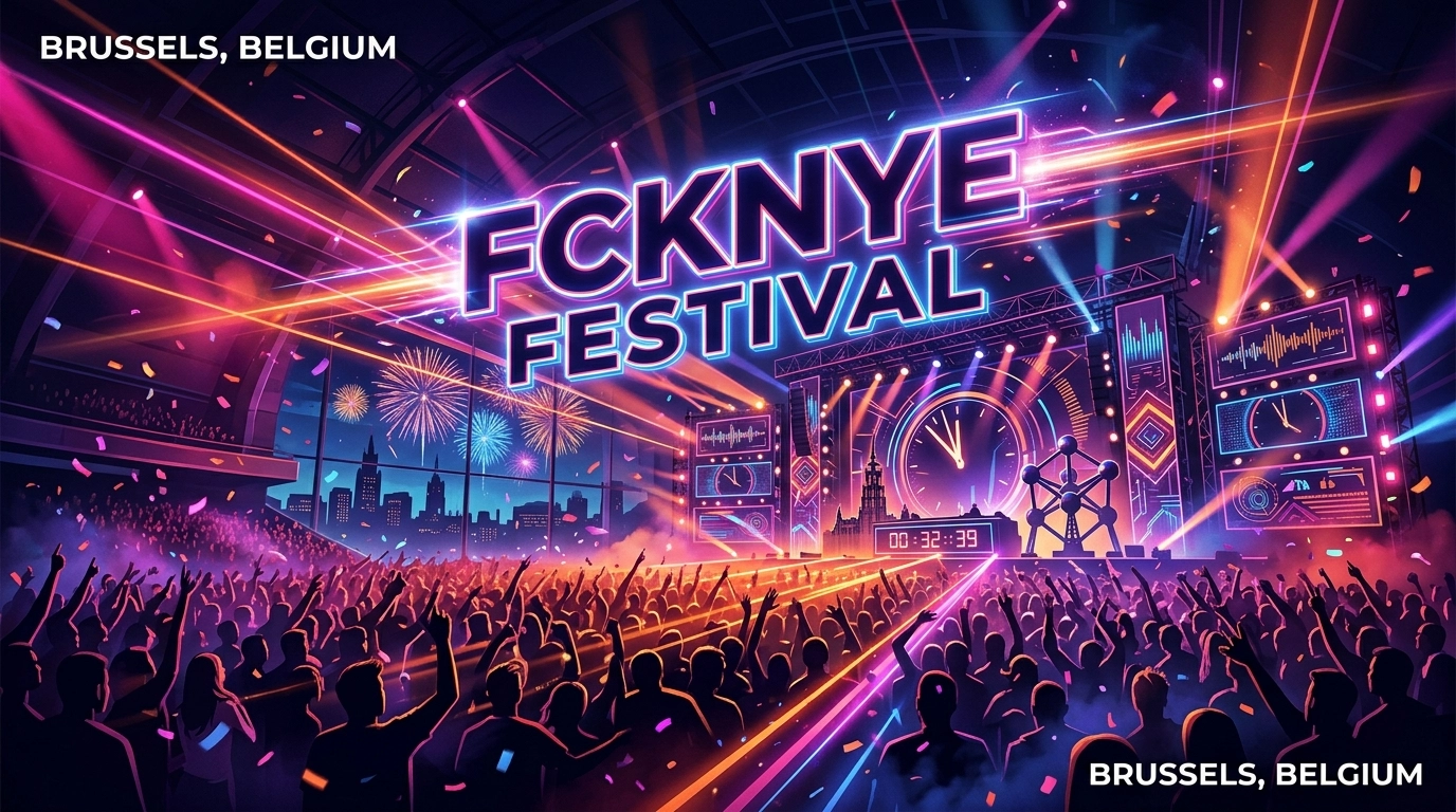 FCKNYE Festival Brüssel 2026/2027 – Indoor Silvester EDM & Urban Festival