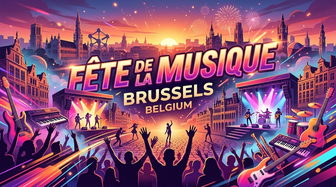 Fête de la Musique Brüssel & Wallonien 2027 – Kostenlose Open-Air-Konzerte