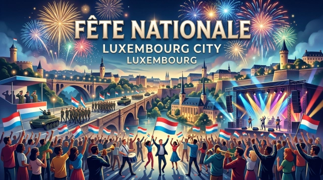 Fête nationale Luxemburg 2027 – Nationalfeiertag mit Konzerten und Feuerwerk