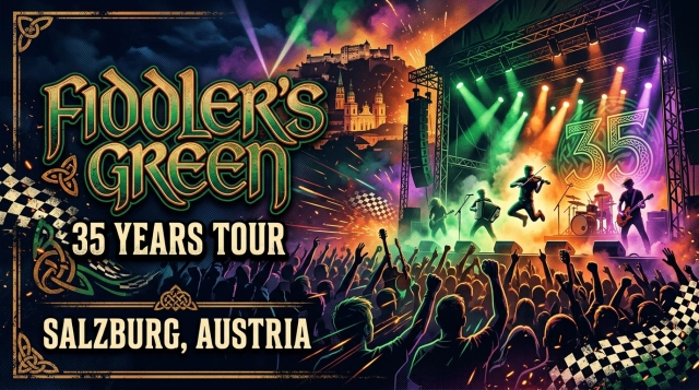 Fiddler's Green 35 Years Tour 2026 in Salzburg: Irish Speedfolk at Rockhouse