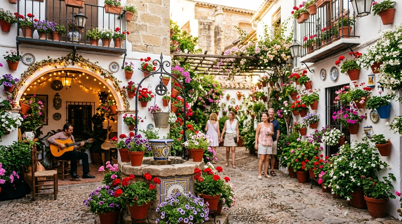 Patios Fest Córdoba 2027: Blumengeschmückte Innenhöfe in Andalusien