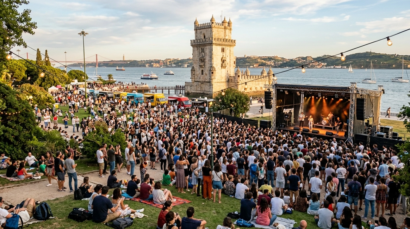 FNAC Live Lissabon 2027: Kostenloses Musikfestival am Fluss