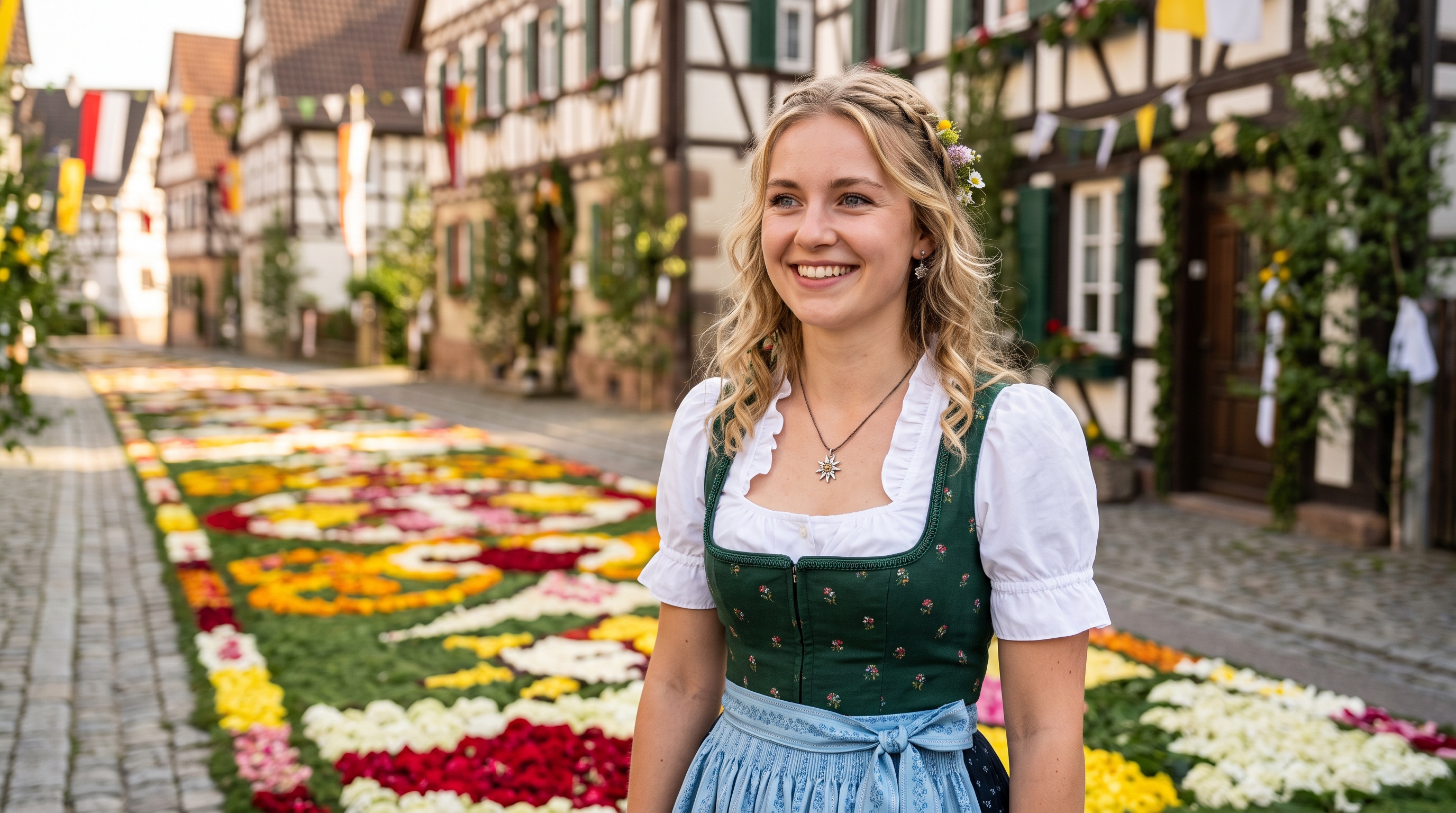 Fronleichnam Blumenteppiche 2027: Die schönsten Dörfer in Baden Württemberg