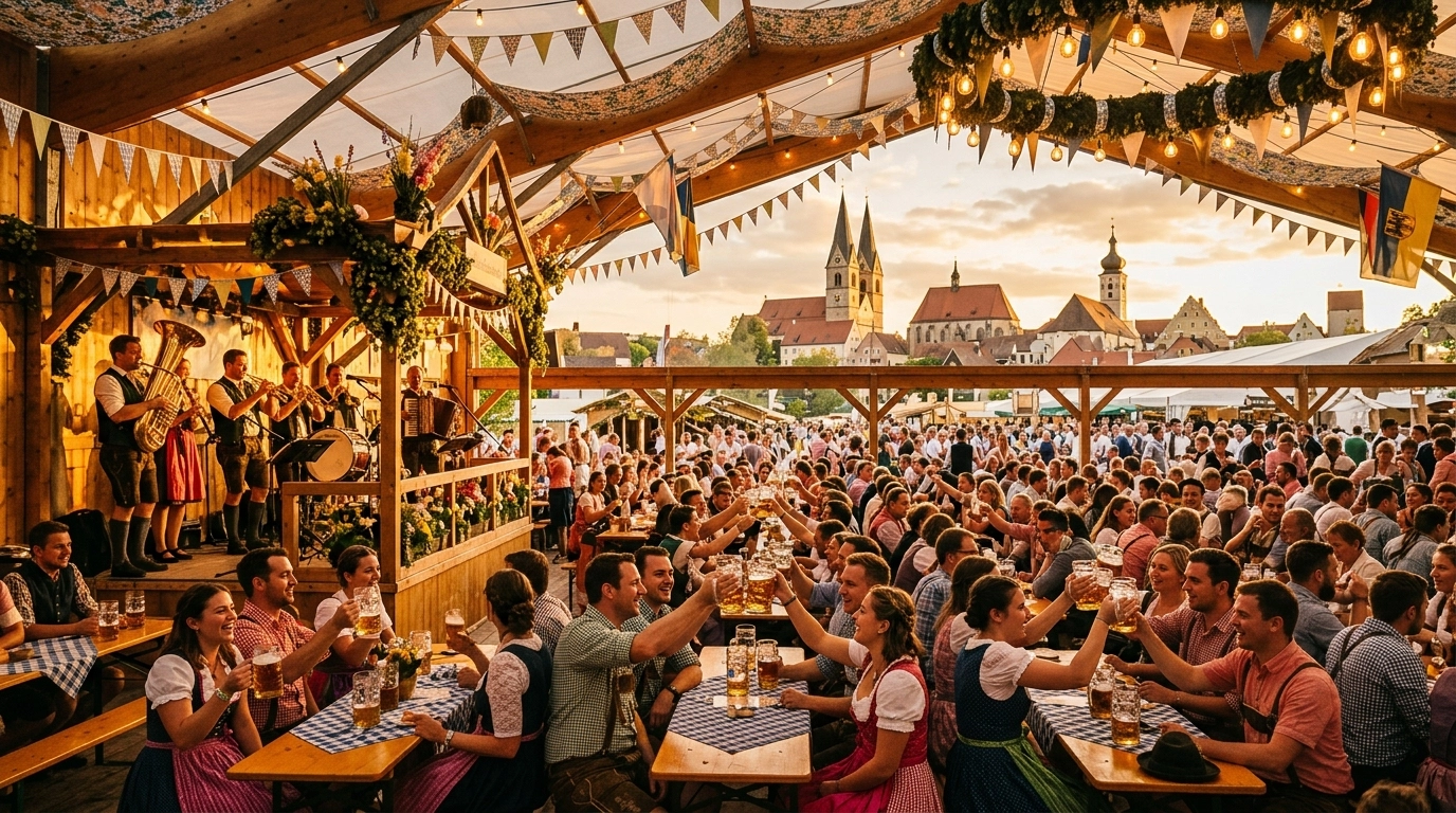 Frühlingsfest Abensberg 2027 – Bayerisches Frühlingserwachen mit Bierzelt und Live-Musik