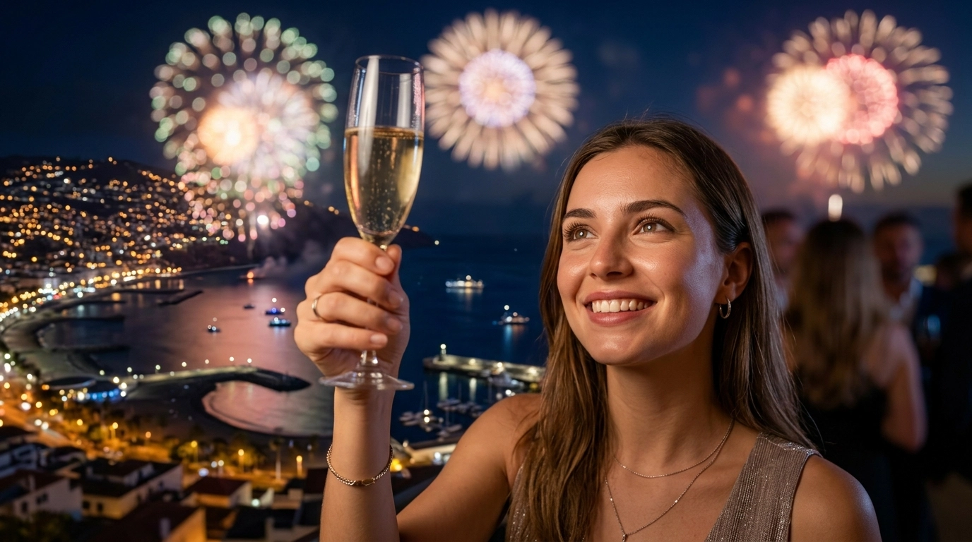 New Year's Eve in Funchal 2026/2027 – Silvesterfeuerwerk über der Bucht von Madeira