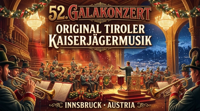 52nd Gala Concert Original Tiroler Kaiserjägermusik 2026 in Innsbruck