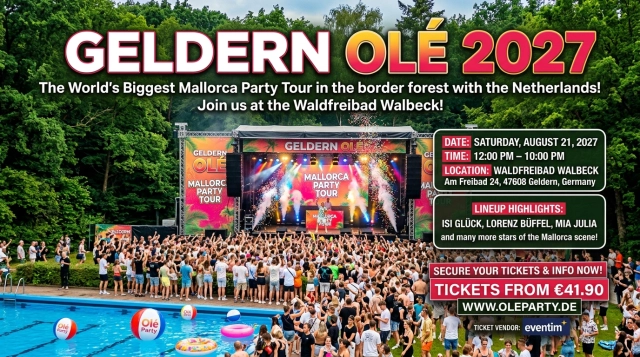 Geldern Olé 2027: Termin, Tickets und Infos im Waldfreibad Walbeck