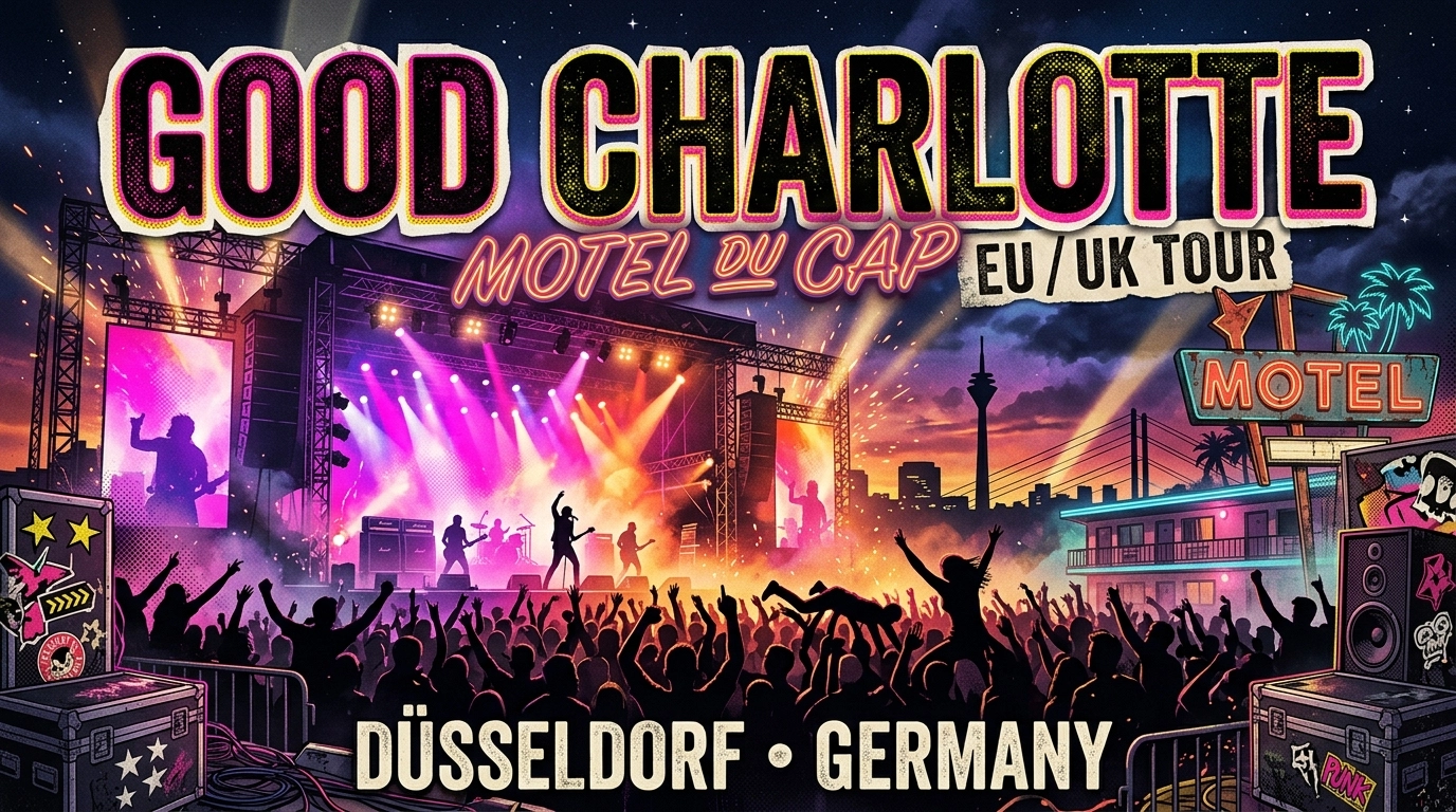 Good Charlotte Düsseldorf 2026 – Motel Du Cap EU/UK Tour