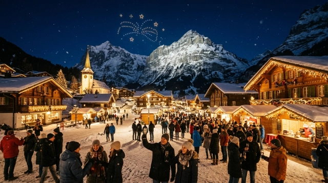 Silvester in Grindelwald (Schweiz) 2026/2027: Feiern & Programm