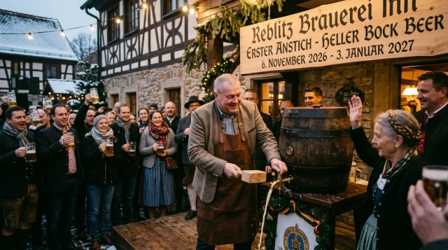 Heller Bock Anstich 2026 bei Brauerei Gasthof Reblitz in Nedensdorf