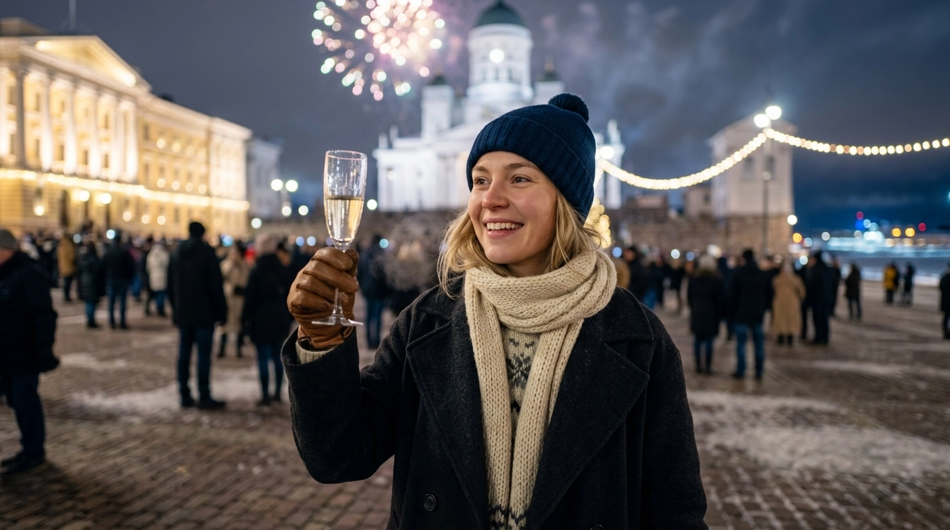 New Year's Eve in Helsinki 2026/2027 – Feuerwerk und Wintervergnügen am Kansalaistori
