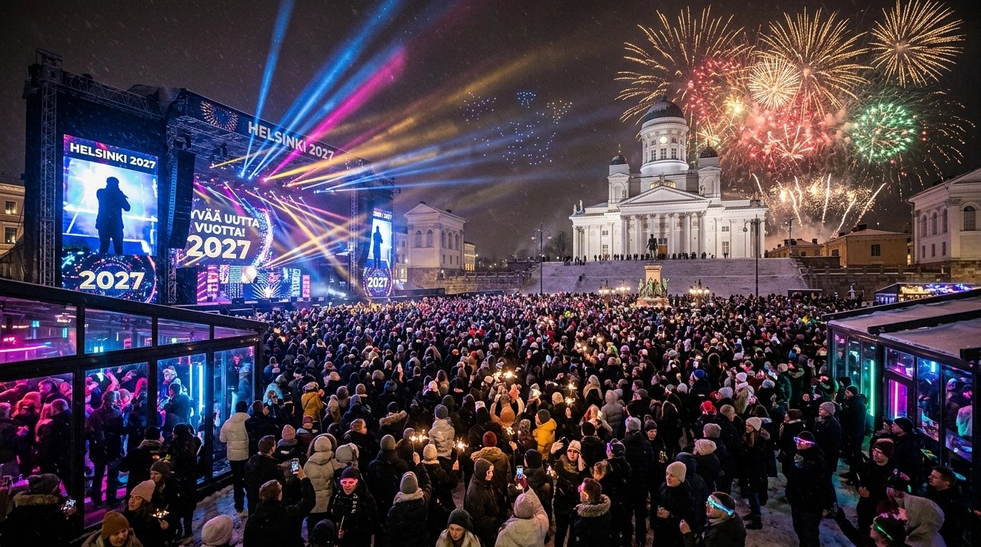 Silvester 2026/2027 in Helsinki – Club-Partys, Konzerte & Feuerwerk