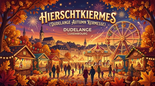Hierschtkiermes Dudelange 2026 – Traditionelle Herbstkirmes in Dudelange (Luxemburg)
