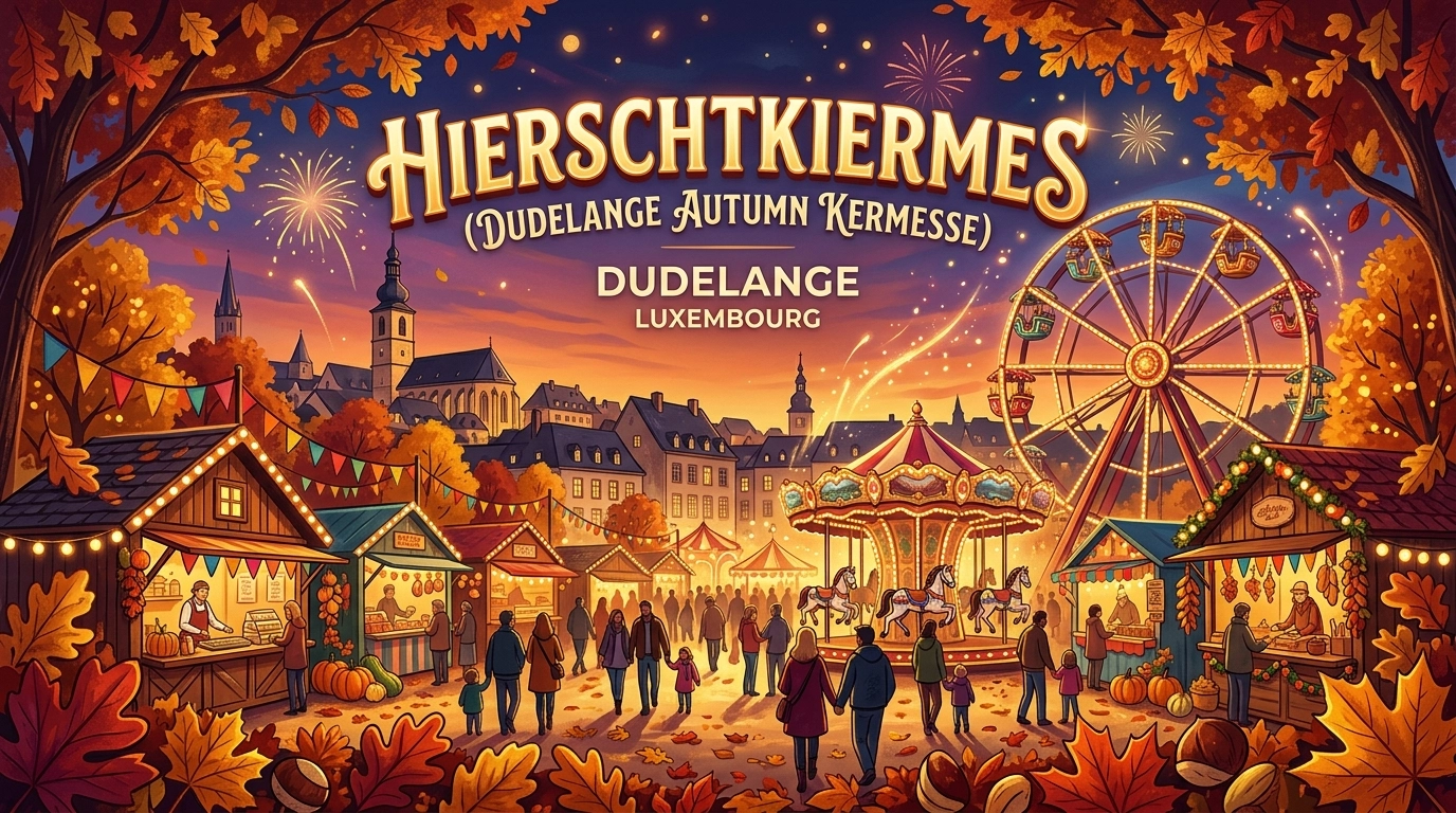 Hierschtkiermes Dudelange 2026 – Traditionelle Herbstkirmes in Dudelange (Luxemburg)