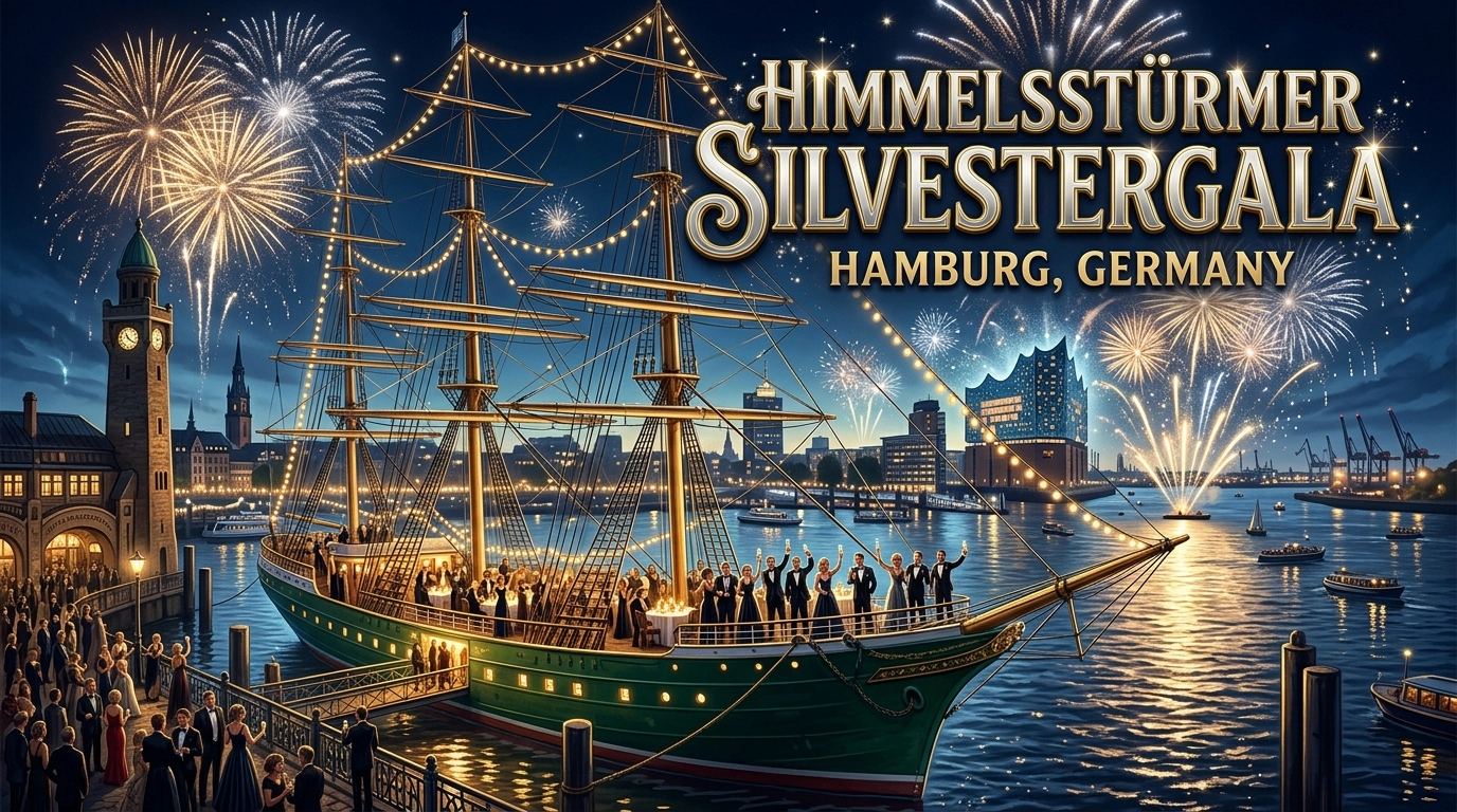 Himmelsstürmer Silvestergala 2026/27 – Silvester mit 360°-Blick in Hamburg