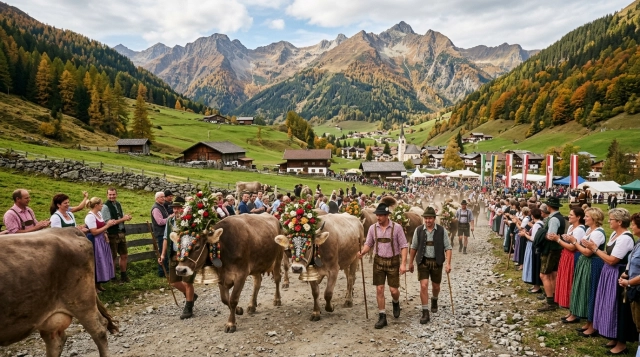 Hintertuxer Oktoberfest und Almabtrieb 2026 in Tux