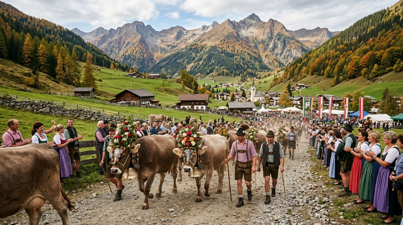 Hintertuxer Oktoberfest und Almabtrieb 2026 in Tux