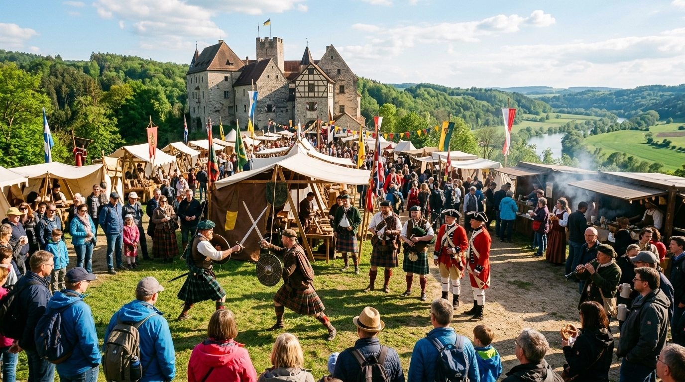 Historische Tage Scherneck 2027 in Rehling (Deutschland) – Mittelaltermarkt, Highlander & Fest