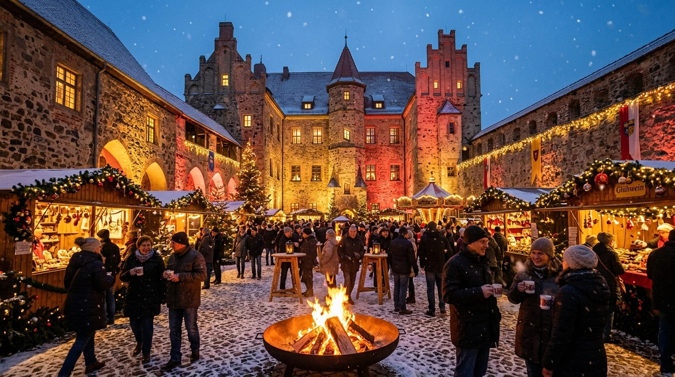 Historischer Burg-Weihnachtsmarkt 2026 – Weihnachtszauber auf der Burg Neustadt-Glewe