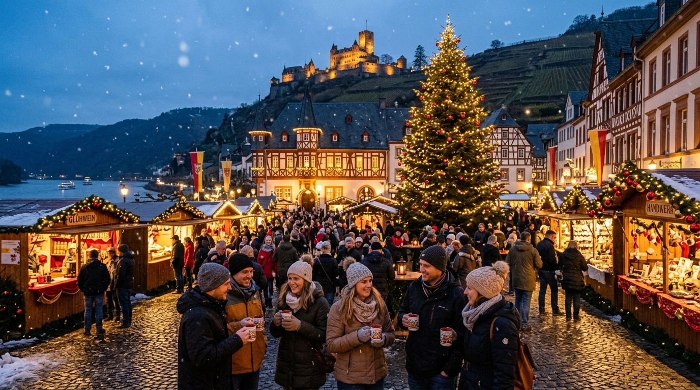 Historischer Weihnachtsmarkt in Oberwesel (Deutschland) 2026: Termine, Programm und Tipps