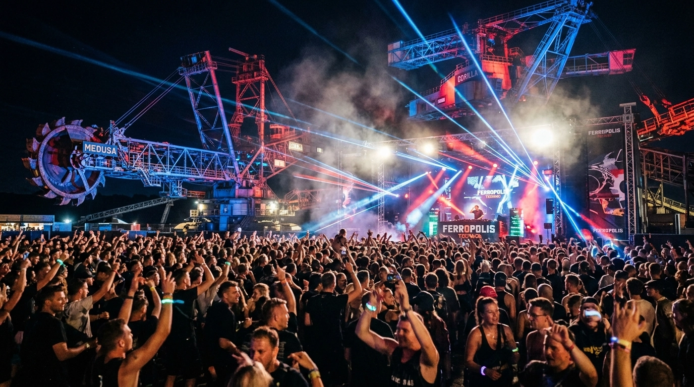 HIVE Festival Ferropolis 2027 – Techno Festival in der Stadt aus Eisen