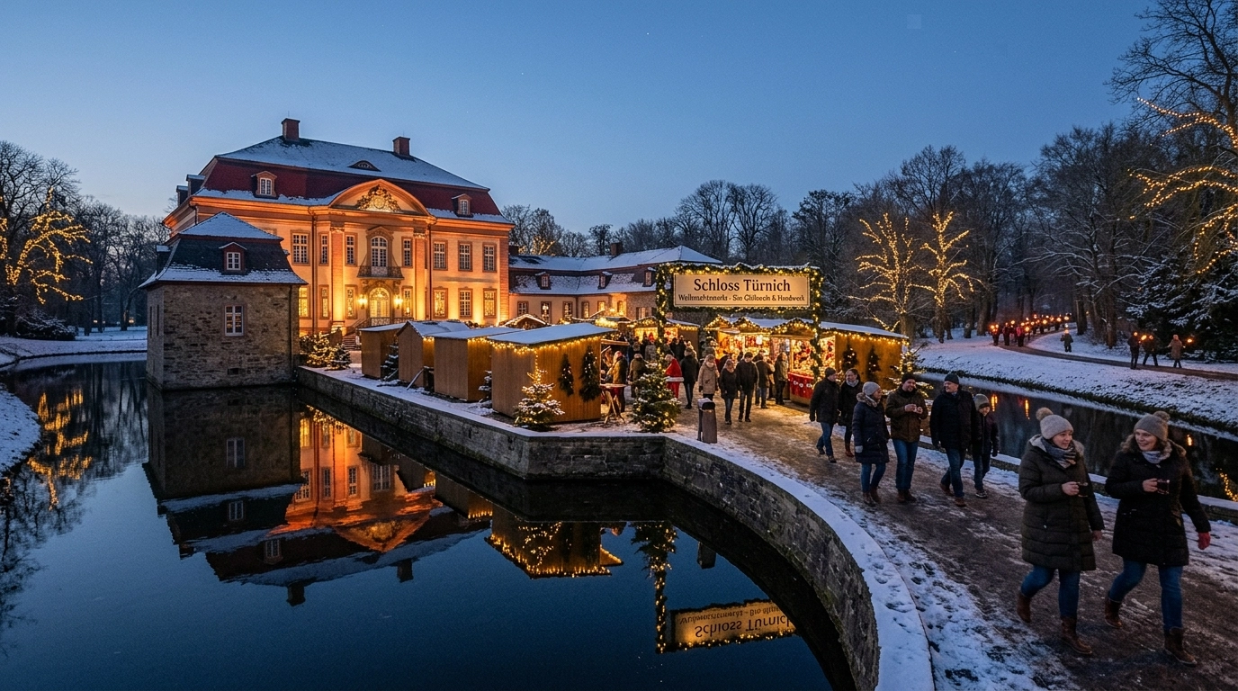 Hofweihnacht auf Schloss Türnich Kerpen 2026: Weihnachtsmarkt Termine, Preise & Programm