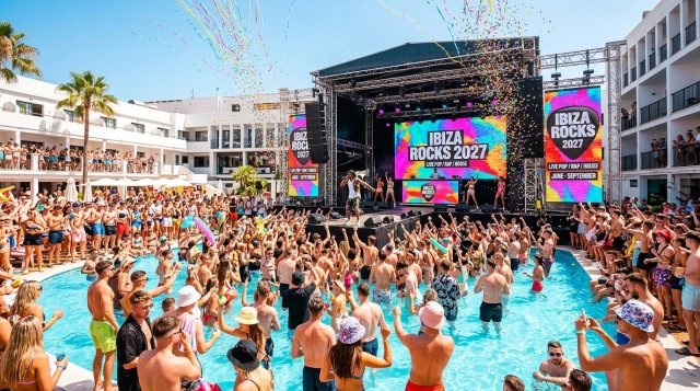 Ibiza Rocks San Antonio 2027: Pool Partys und Live Musik