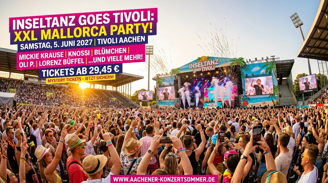 Inseltanz goes Tivoli 2027: Termin, Line up und Tickets in Aachen