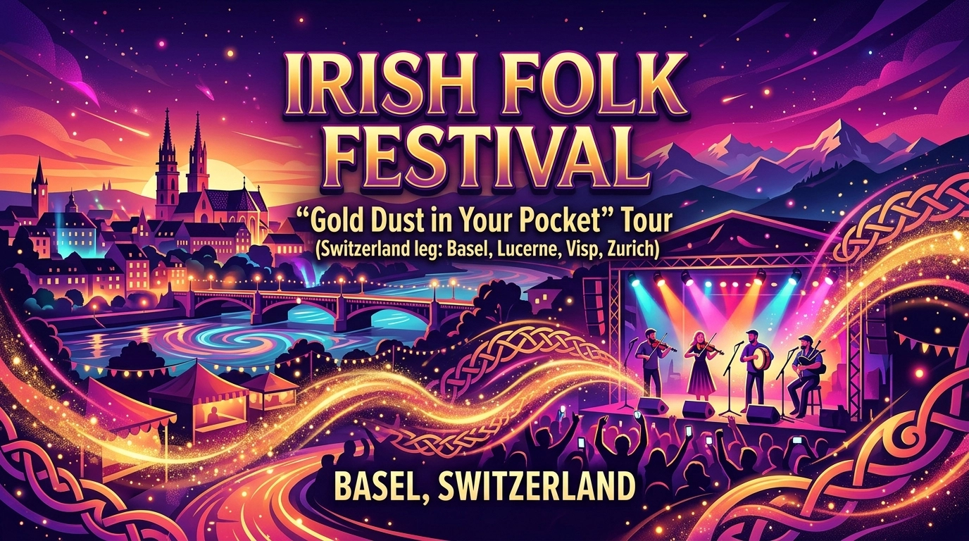 Irish Folk Festival 2026 in Basel: Irische Musiktour in der Schweiz