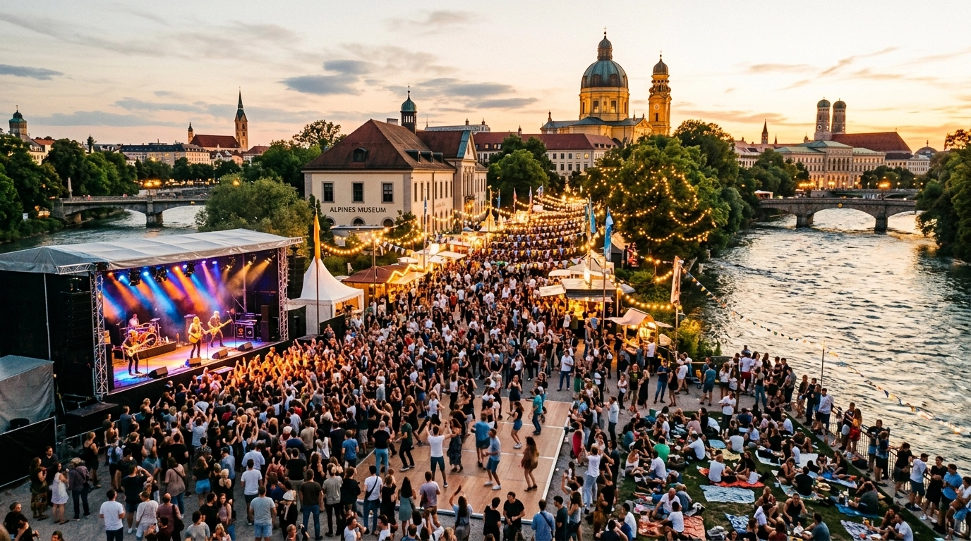 Isarinselfest 2027 – Kostenloses Kultur- und Musikfestival auf der Praterinsel in München