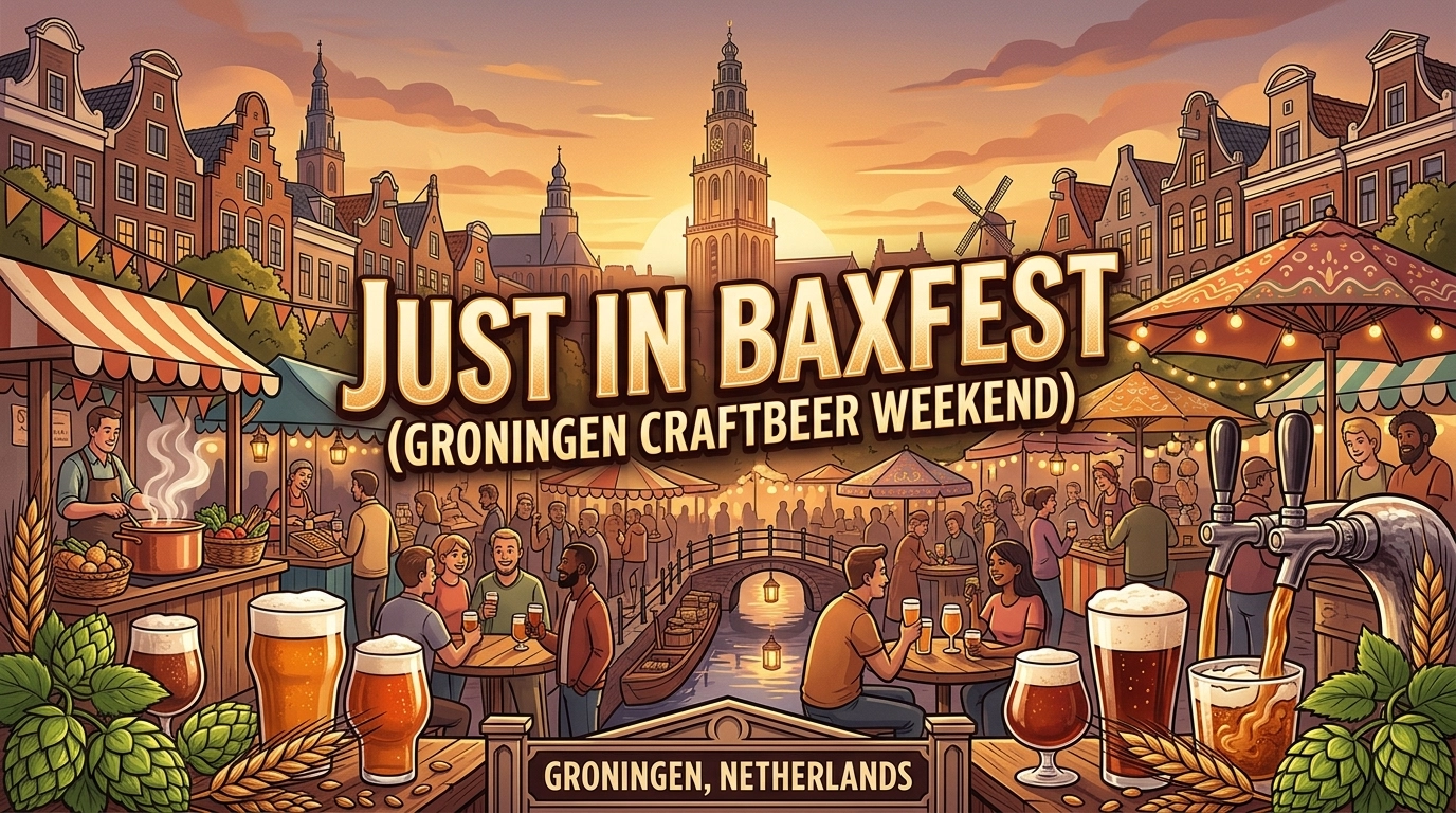 Just in Baxfest Groningen 2027: Craft Bier Festival auf dem Suikerunieterrein