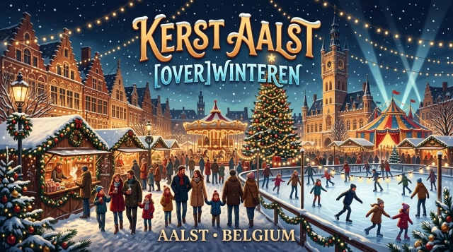 Kerst Aalst 2026/2027 in Aalst (Belgien): Weihnachtsmarkt, Eislaufen und Kerstcircus