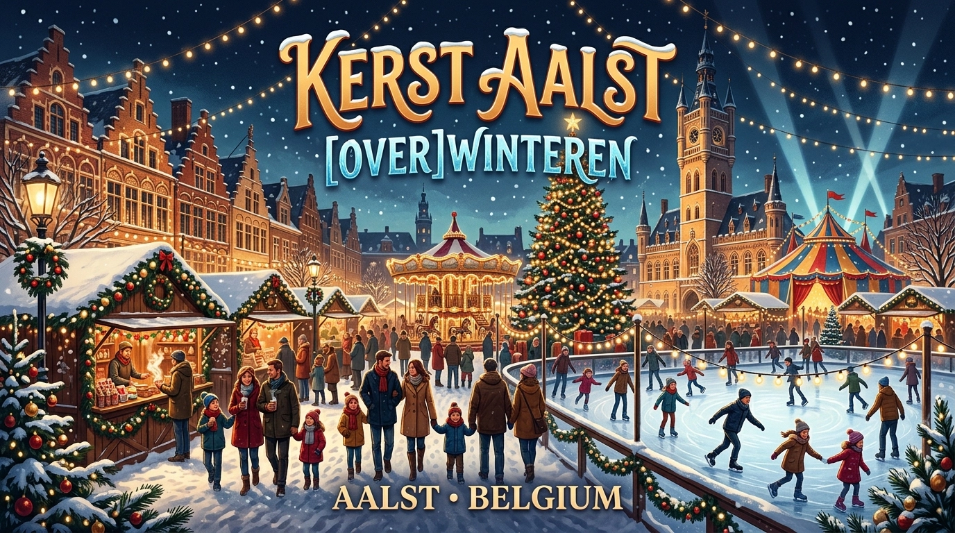 Kerst Aalst 2026/2027 in Aalst (Belgien): Weihnachtsmarkt, Eislaufen und Kerstcircus