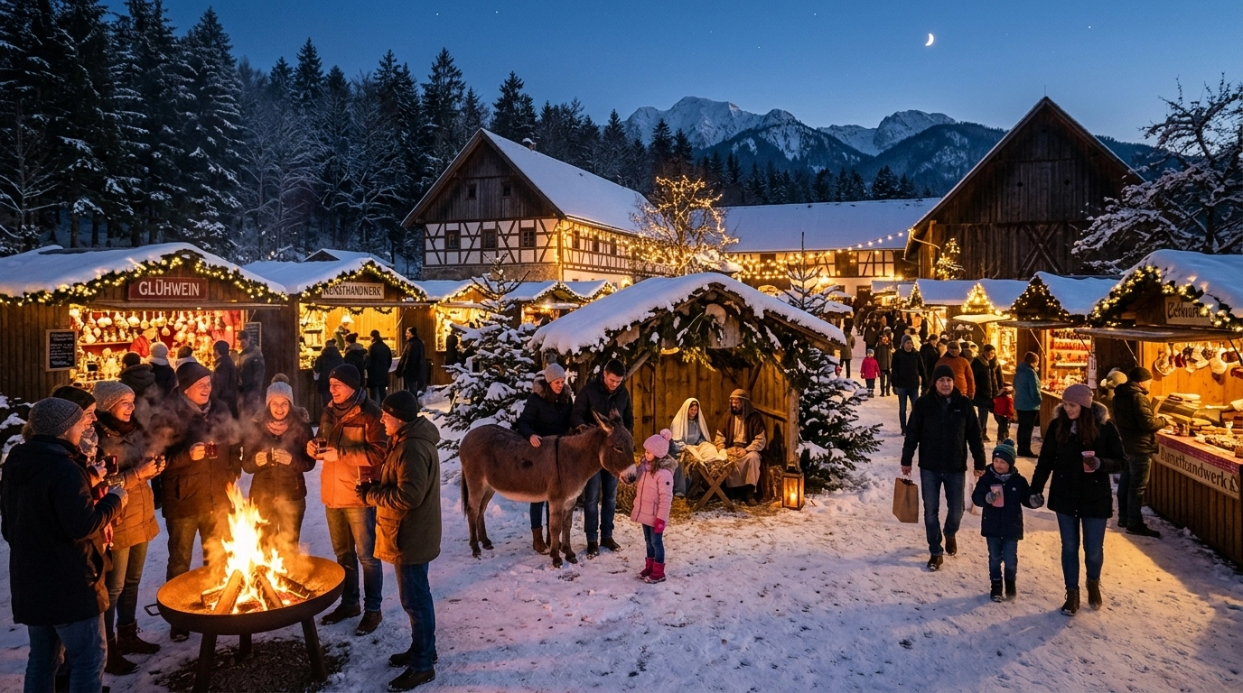 Weihnachtsmärkte Kissing 2026 – Waldweihnacht Gut Mergenthau & Rathausmarkt