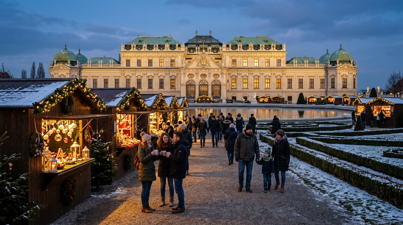 K&K Weihnachtsmarkt Schloss Belvedere 2026: Kaiserlicher Advent in Wien