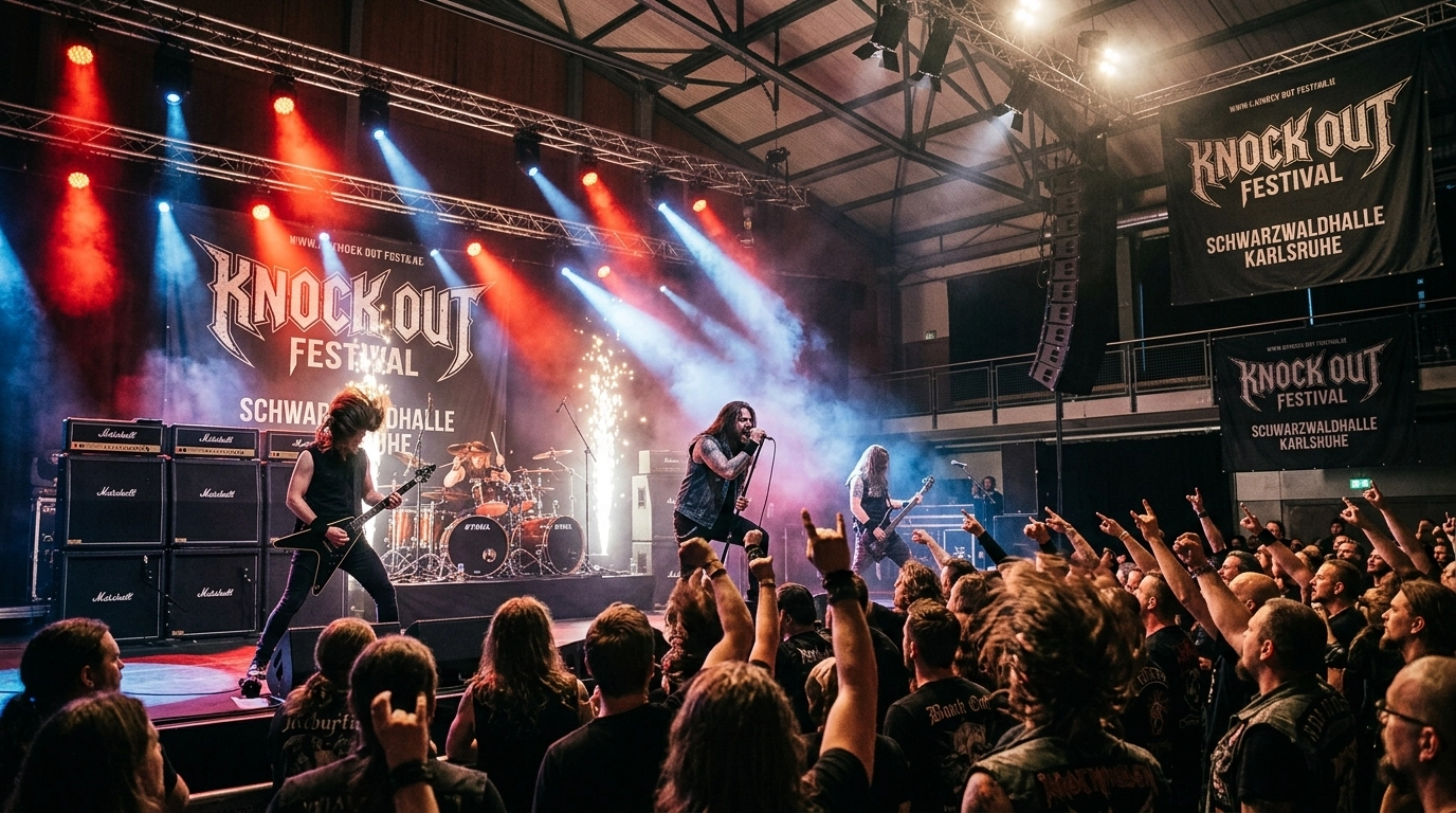 Knock Out Festival 2026 in Karlsruhe (Deutschland) – Metal Indoor Festival Termine & Line-up