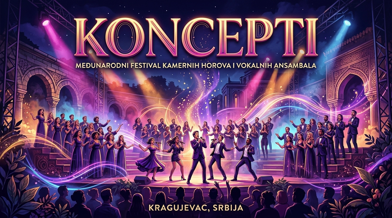 Koncepti Festival 2027 – Internationales Kammerchor-Festival in Kragujevac