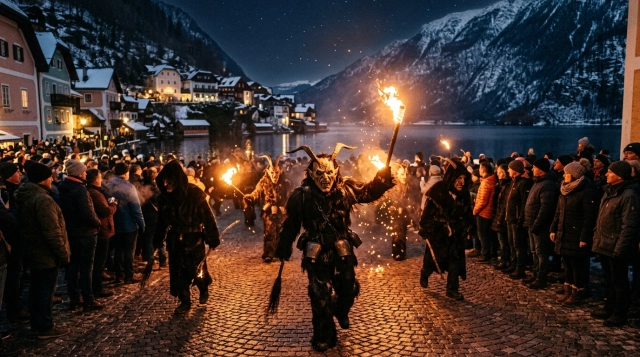 Krampuslauf Hallstatt 2026: Termine und Programm am Marktplatz