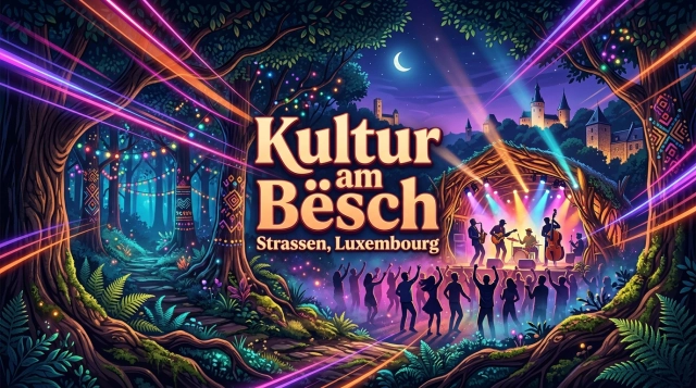 Kultur am Bësch 2027 in Strassen (Luxemburg) – Folk, Jazz & Poesie im Wald