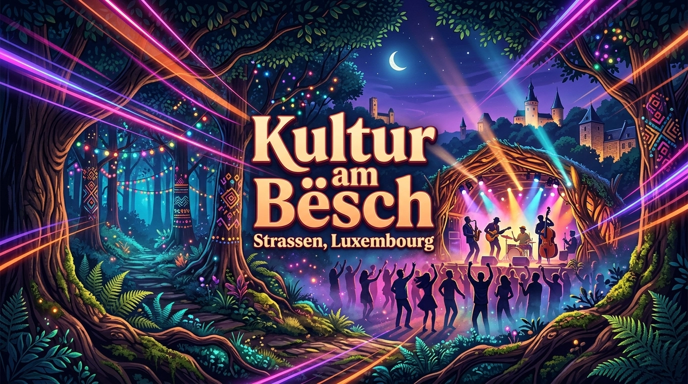 Kultur am Bësch 2027 in Strassen (Luxemburg) – Folk, Jazz & Poesie im Wald