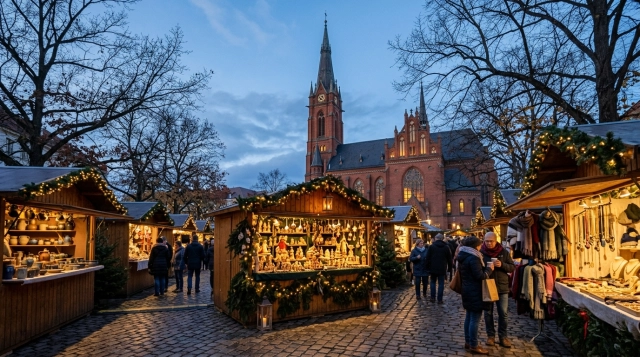 Kunsthandwerklicher Adventmarkt am Karl-August-Platz 2026 in Berlin
